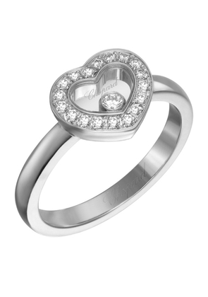 Chopard White Gold And Diamond Happy Diamonds Icons Ring