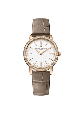 Vacheron Constantin Rose Gold And Diamond Traditionnelle Watch 33Mm