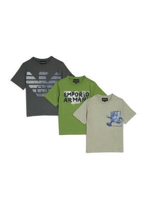 Emporio Armani Kids Set Of 3 Graphic T-Shirts (4-16 Years)