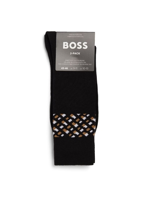 Boss Monogram-Block Socks (Pack Of 2)