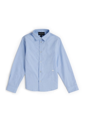 Emporio Armani Kids Long Sleeve Button-Down Shirt (4-16 Years)