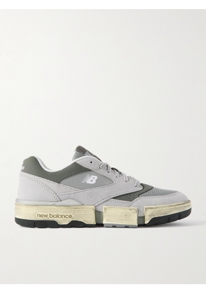 New Balance - MSFTSrep 0.01 Mesh-Trimmed Faux Suede and Leather Sneakers - Men - Gray - UK 6