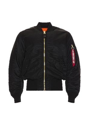ALPHA INDUSTRIES MA-1 Blood Chit Bomber in Black - Black. Size L (also in ).