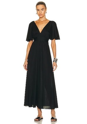 ERES Aurore Long Dress in Noir - Black. Size 1 (also in ).