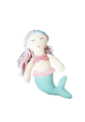 Mermaid Cotton Baby Rattle Mia - Multi