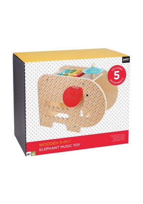 Wooden 5-In-1 Elephant Music Toy