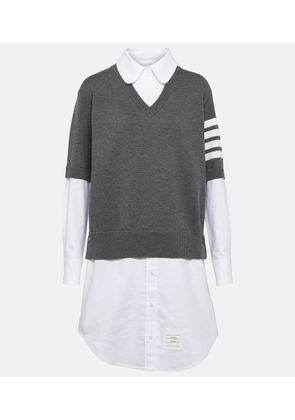 Thom Browne 4-Bar cotton shirt dress