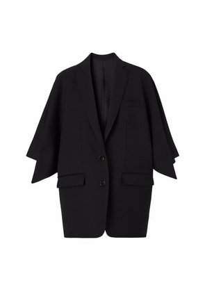 Burberry Ladies BlackBlazer With Short Sleeves, Brand Size 8 (US Size 6)