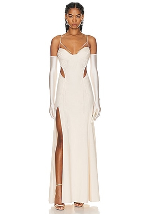 Anna October Uma Maxi Dress in Ivory - Ivory. Size L (also in M).
