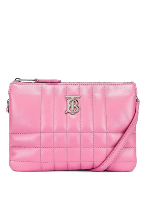 Burberry Primrose Pink Quilted Leather Lola Pouch Bag