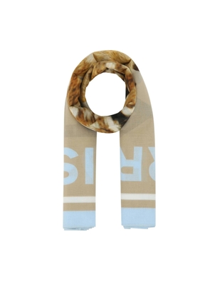Burberry Ladies Soft Fawn Graphic-Print Cotton Scarf