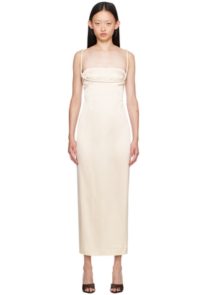 Paris Georgia SSENSE Exclusive Off-White Talia Maxi Dress