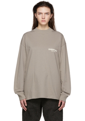 Fear of God ESSENTIALS Taupe Cotton T-Shirt