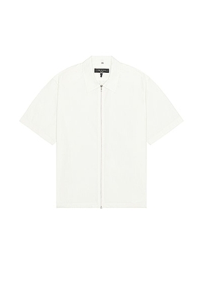 Rag & Bone Noah Short Sleeve Shirt in Marsh - White. Size S (also in ).