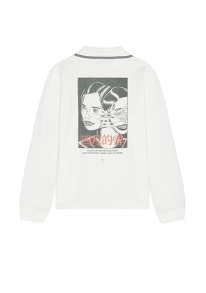 Our Legacy Academy Longsleeve in Twins Print - White. Size 48 (also in 50, 52).
