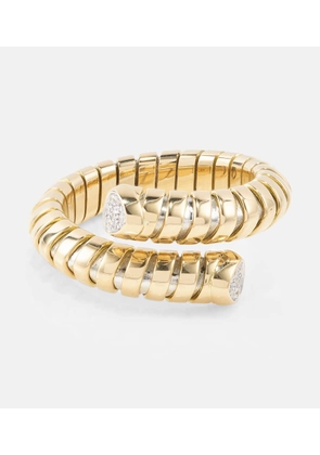 Marina B Trisolina 18kt gold ring with diamonds