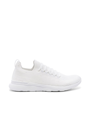 APL: Athletic Propulsion Labs Techloom Breeze Sneaker in White. Size 5, 6, 6.5, 7, 7.5, 8, 8.5, 9, 9.5.