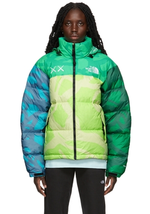 The North Face Green KAWS Edition Down Jacket