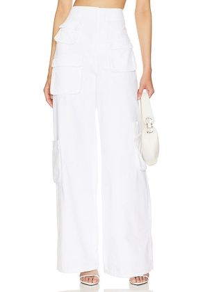 AFRM Maxwell Parachute Pant in White. Size 32.