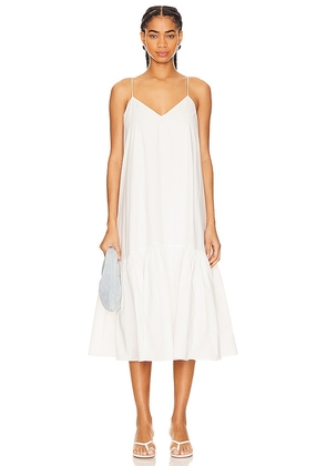 ANINE BING Averie Dress in White. Size S, XS.