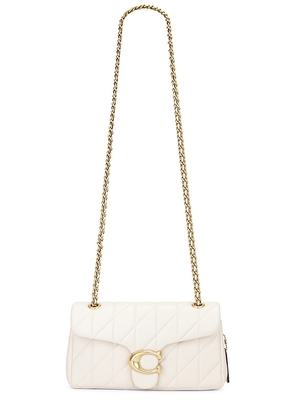Coach Quilted Tabby Shoulder Bag in White.
