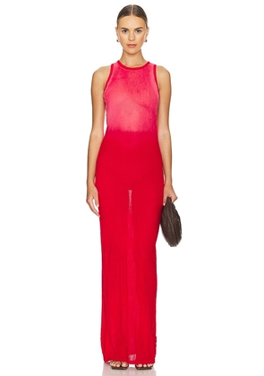 COTTON CITIZEN x REVOLVE Rio Maxi Dress in Red. Size M, S, XS.