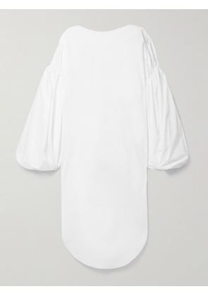 KHAITE - Zelma Oversized Cotton-sateen Midi Dress - White - US0,US2,US4,US6,US8,US10,US12