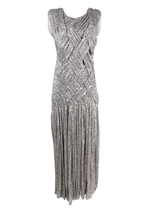 Atu Body Couture Emotional braided maxi dress - Silver