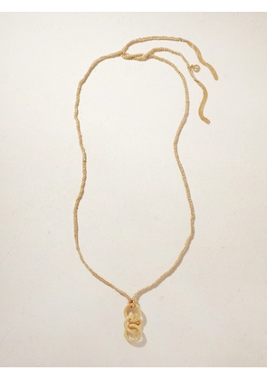 Carolina Bucci - Peace Lucky 18-karat Gold And Lurex Necklace - One size