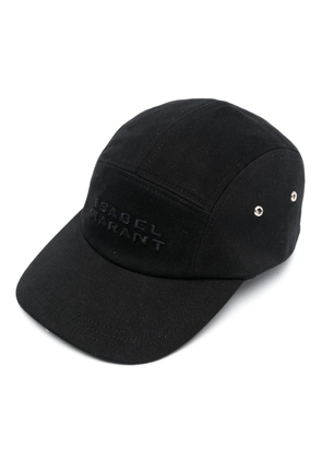 ISABEL MARANT logo-embroidered cotton cap - Black