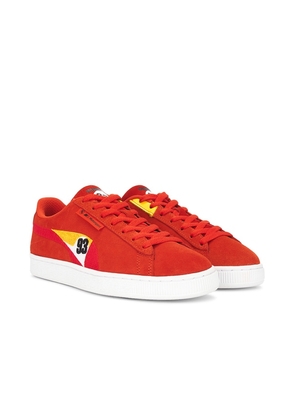 Puma Select x BMW MMS Suede Calder in Red. Size 11, 11.5, 12, 13, 8, 8.5, 9.