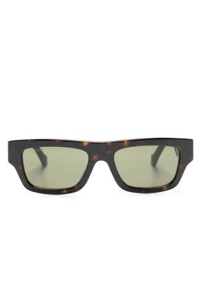 Gucci Eyewear logo-arm detail sunglasses - Green