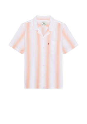 LEVI'S The Sunset Camp Shirt in White. Size L, S, XL/1X.