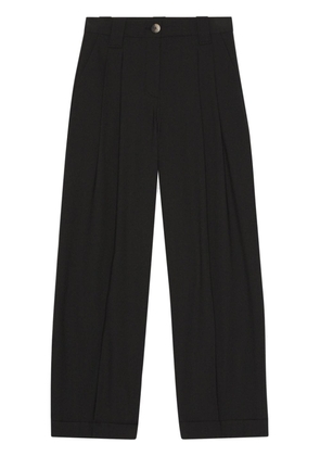 GANNI wide-leg tailores trousers - Black