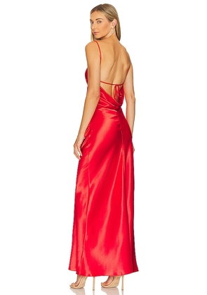 superdown Lanthea Maxi Dress in Red. Size L, S.