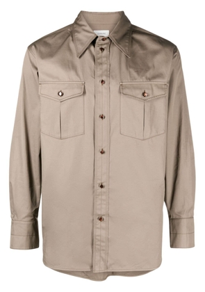 LEMAIRE long-sleeve cotton shirt - Neutrals