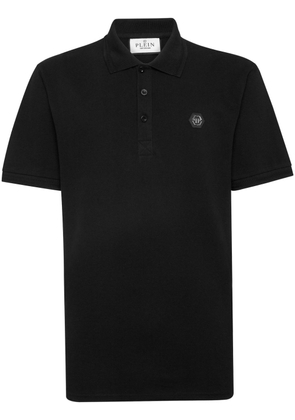Philipp Plein Gothic Plein cotton polo shirt - Black