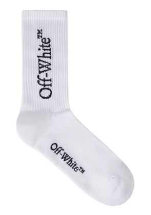 Off-White logo-print mid-calf socks