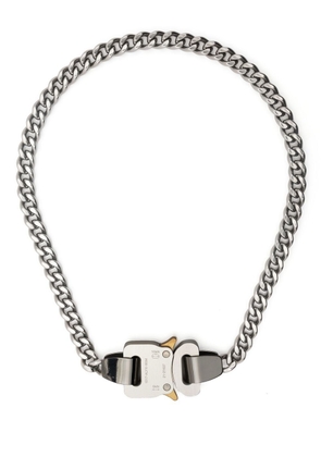 1017 ALYX 9SM rollercoaster buckle curb chain necklace - Silver