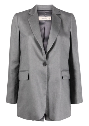 Blanca Vita single-breasted long-sleeve blazer - Grey