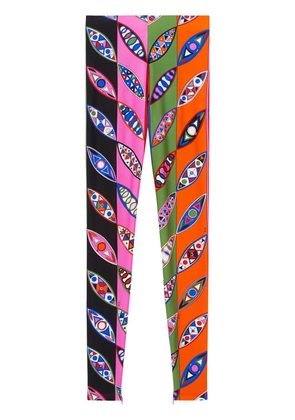 PUCCI abstract-print leggings - Blue