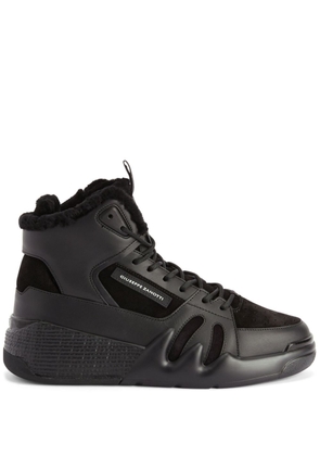 Giuseppe Zanotti Talon Winter panelled leather sneakers - Black
