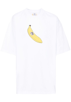 VETEMENTS Banana cotton T-shirt - White