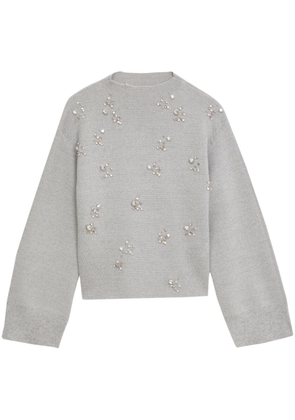 3.1 Phillip Lim crystal-embellished merino wool jumper - Grey