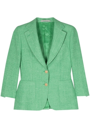 Tagliatore textured knitted blazer - Green