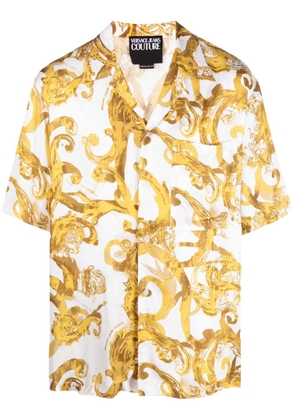 Versace Jeans Couture Barocco-print short-sleeve shirt - White