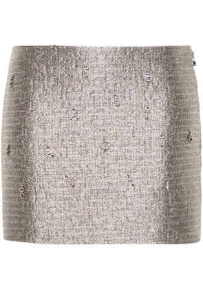 Elisabetta Franchi tweed mini skirt - Grey