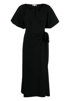 Reformation Olea side tie-fastening dress - Black