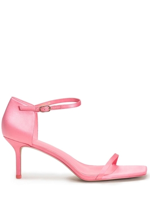 12 STOREEZ 70mm satin sandals - Pink