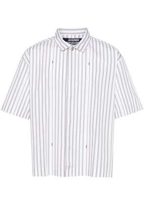 Jacquemus striped cotton shirt - White